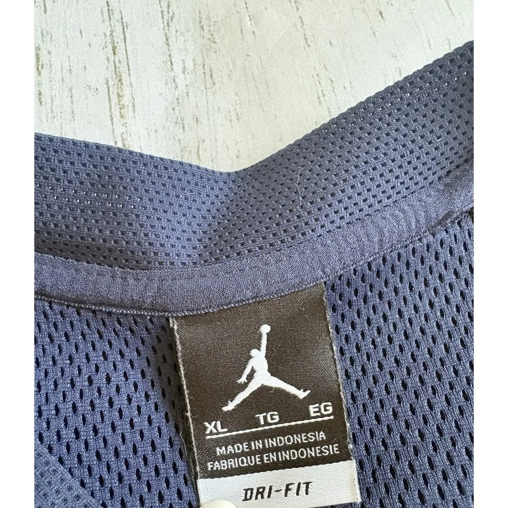 Jordan Michigan Men's Sleeveless full Zip Blue vest Men's Size XL